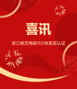 喜讯 | 浙江3499拉斯维加斯再获ISO系统双认证